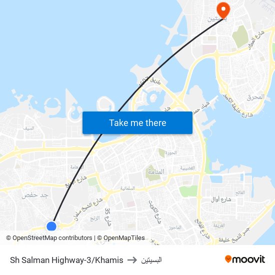 Sh Salman Highway-3/Khamis to البسيتين map