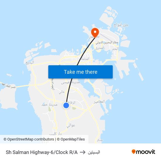Sh Salman Highway-6/Clock R/A to البسيتين map