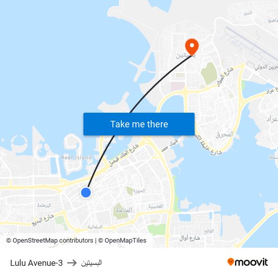 Lulu Avenue-3 to البسيتين map