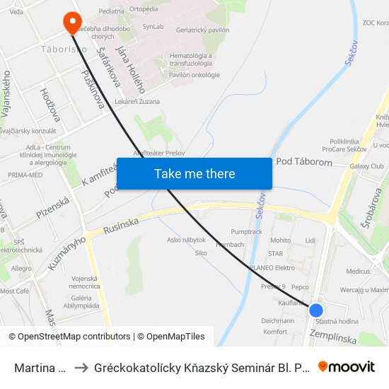 Martina Benku to Gréckokatolícky Kňazský Seminár Bl. Petra Pavla Gojdiča map