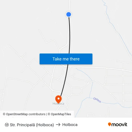 Ⓜ Str. Principală (Holboca) to Holboca map