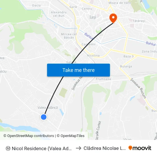 Ⓜ Nicol Residence (Valea Adâncă) to Clădirea Nicolae Leon map
