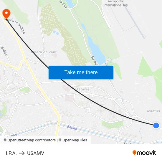 I.P.A. to USAMV map