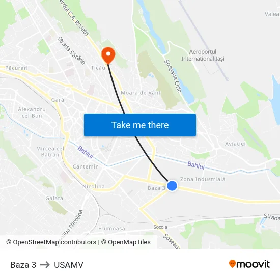 Baza 3 to USAMV map