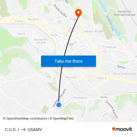 C.U.G. I to USAMV map