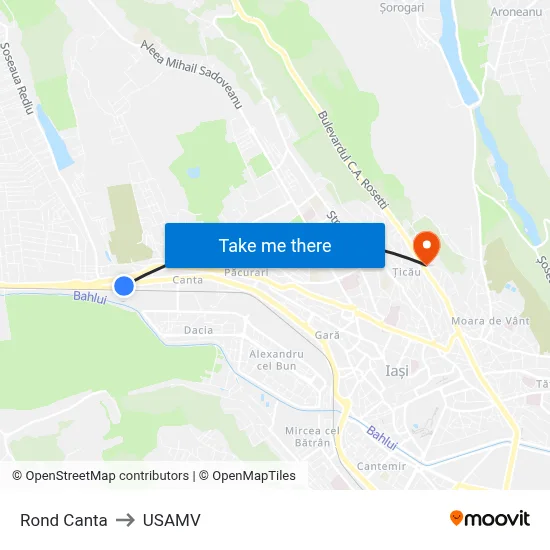Rond Canta to USAMV map
