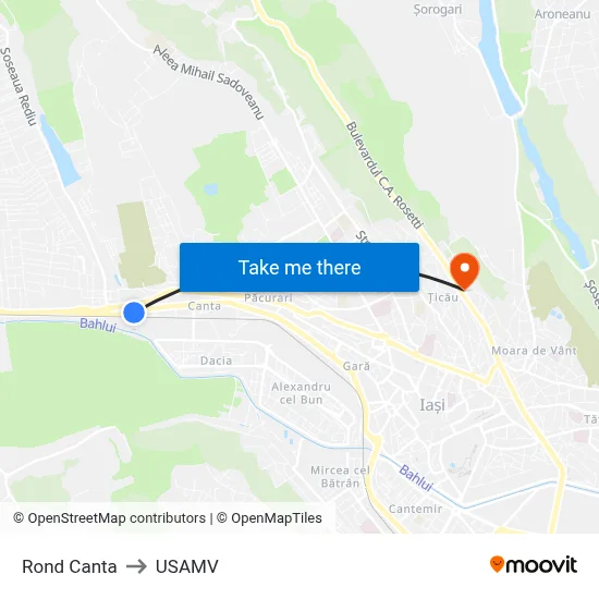 Rond Canta to USAMV map