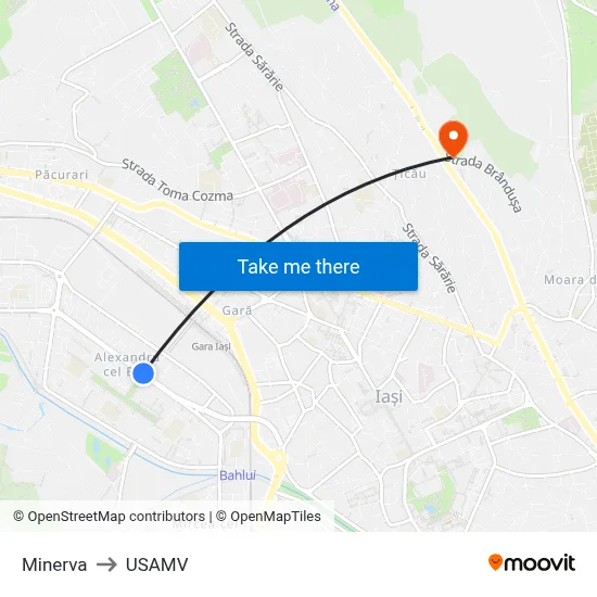 Minerva to USAMV map