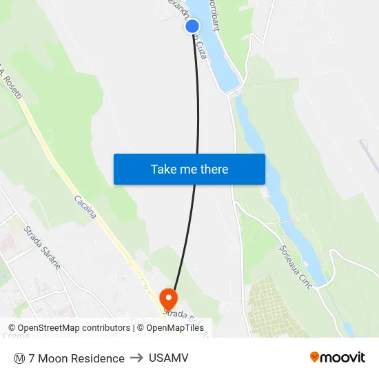Ⓜ 7 Moon Residence to USAMV map