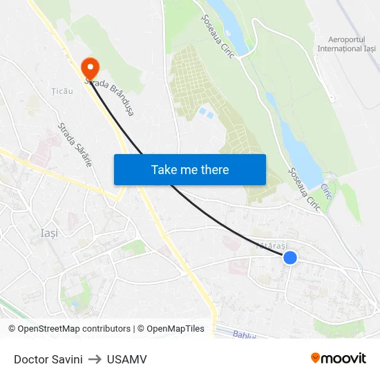 Doctor Savini to USAMV map