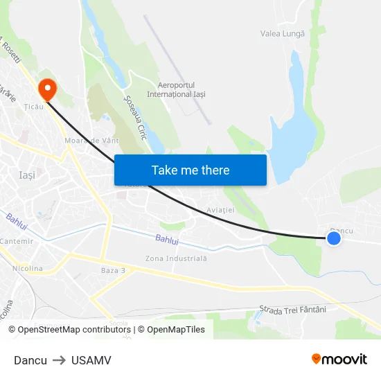 Dancu to USAMV map
