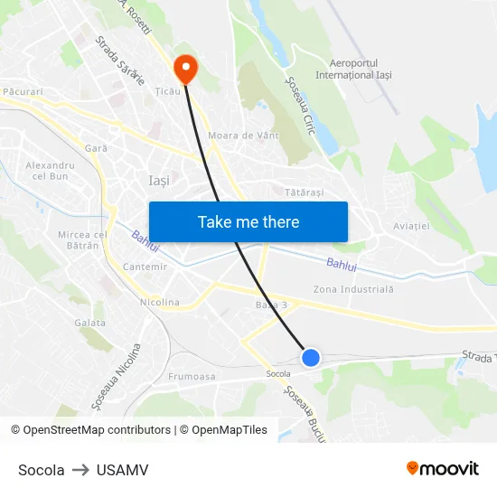 Socola to USAMV map