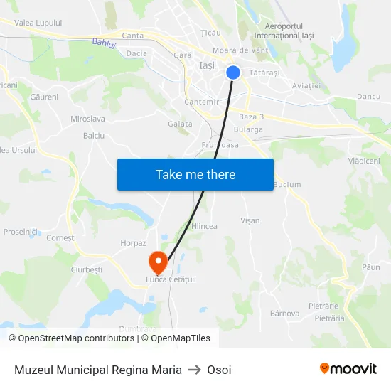 Muzeul Municipal Regina Maria to Osoi map