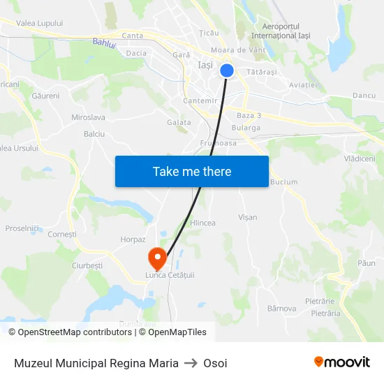 Muzeul Municipal Regina Maria to Osoi map