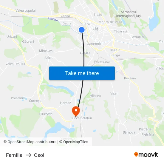 Familial to Osoi map