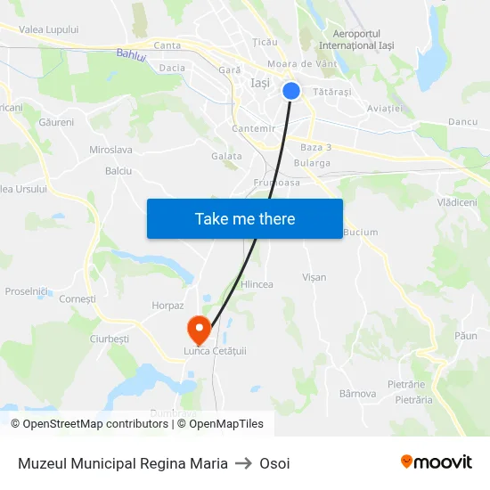 Muzeul Municipal Regina Maria to Osoi map