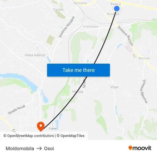 Moldomobila to Osoi map