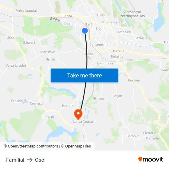 Familial to Osoi map