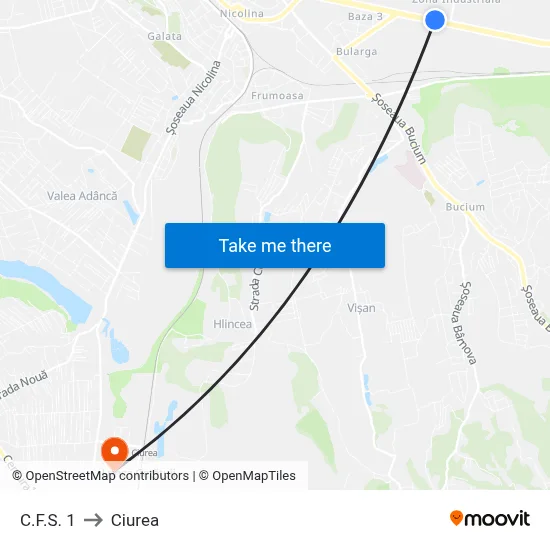 C.F.S. 1 to Ciurea map
