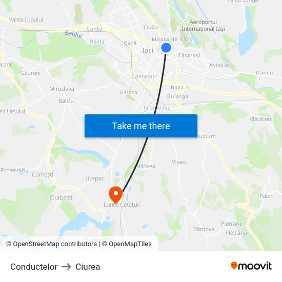Conductelor to Ciurea map