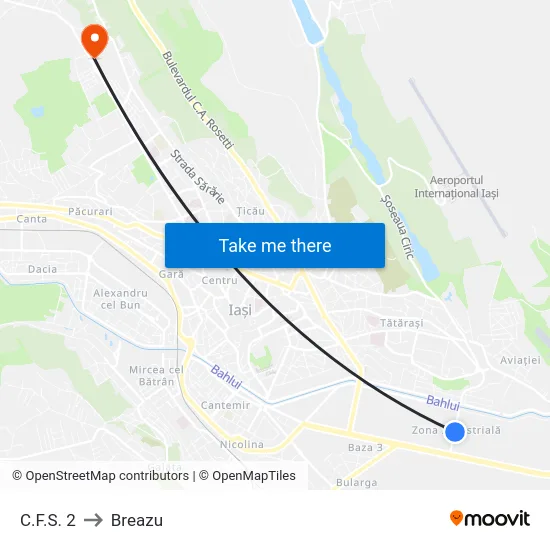 C.F.S. 2 to Breazu map