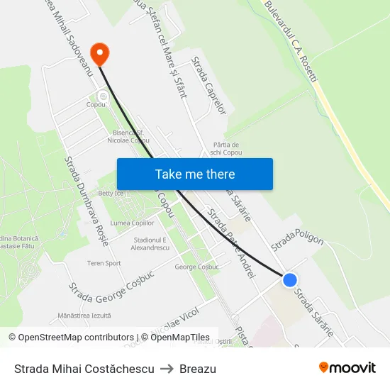 Strada Mihai Costăchescu to Breazu map