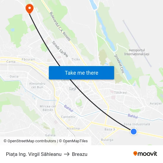 Piața Ing. Virgil Săhleanu to Breazu map