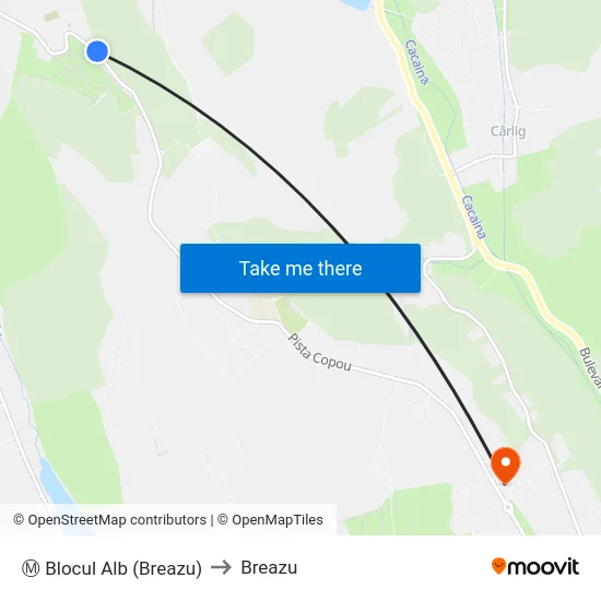 Ⓜ Blocul Alb (Breazu) to Breazu map