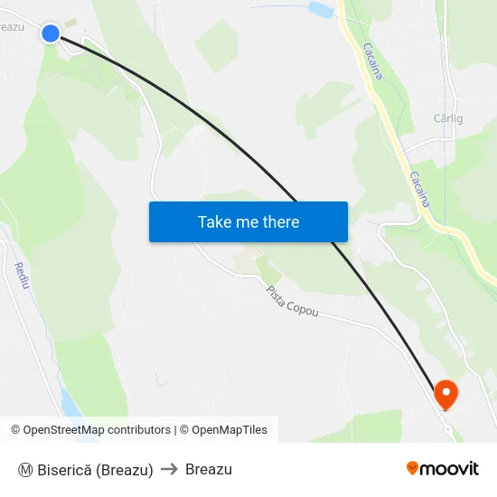 Ⓜ Biserică (Breazu) to Breazu map