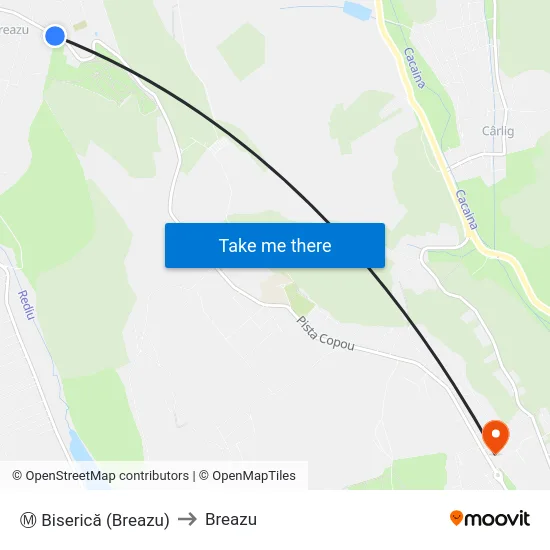 Ⓜ Biserică (Breazu) to Breazu map