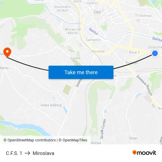 C.F.S. 1 to Miroslava map