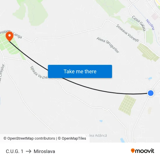 C.U.G. 1 to Miroslava map