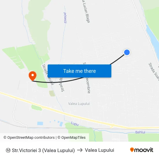 Ⓜ Str.Victoriei 3 (Valea Lupului) to Valea Lupului map