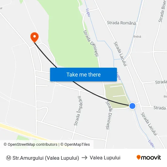 Ⓜ Str.Amurgului (Valea Lupului) to Valea Lupului map