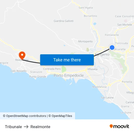 Court to Realmonte map