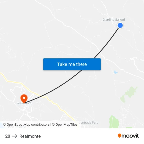 28 to Realmonte map