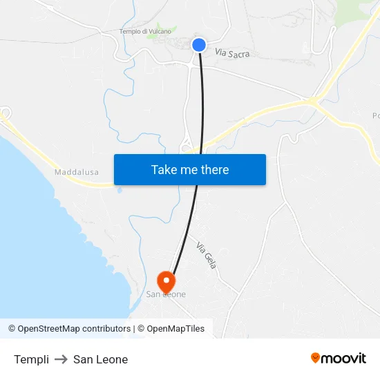 Temples to San Leone map