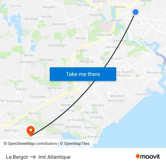 Le Bergot to Imt Atlantique map