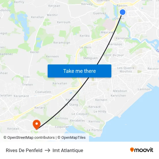 Rives De Penfeld to Imt Atlantique map