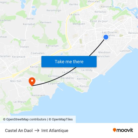 Castel An Daol to Imt Atlantique map