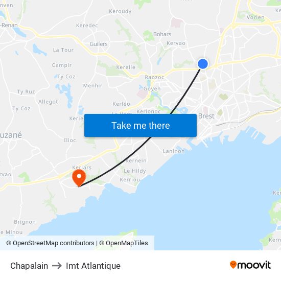 Chapalain to Imt Atlantique map