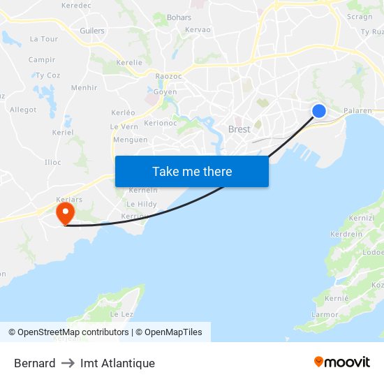 Bernard to Imt Atlantique map