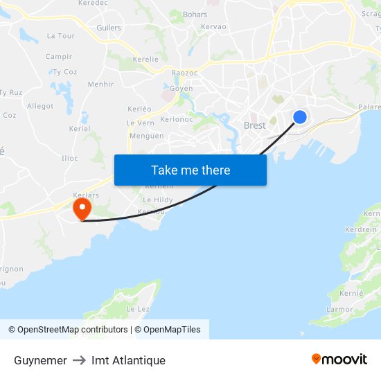 Guynemer to Imt Atlantique map