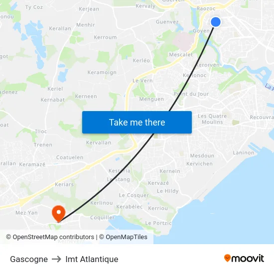 Gascogne to Imt Atlantique map