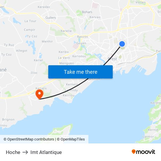 Hoche to Imt Atlantique map