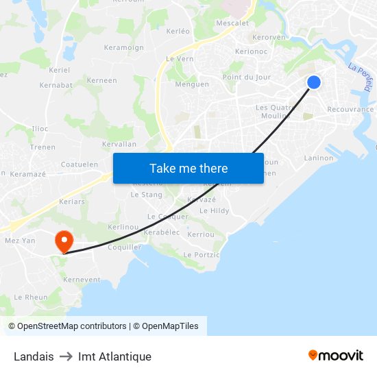 Landais to Imt Atlantique map