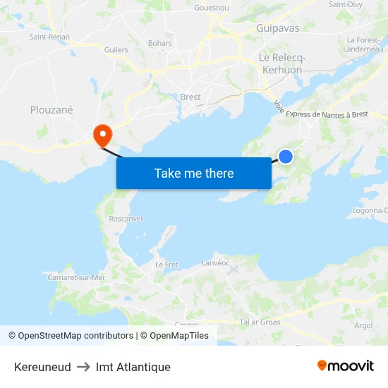 Kereuneud to Imt Atlantique map