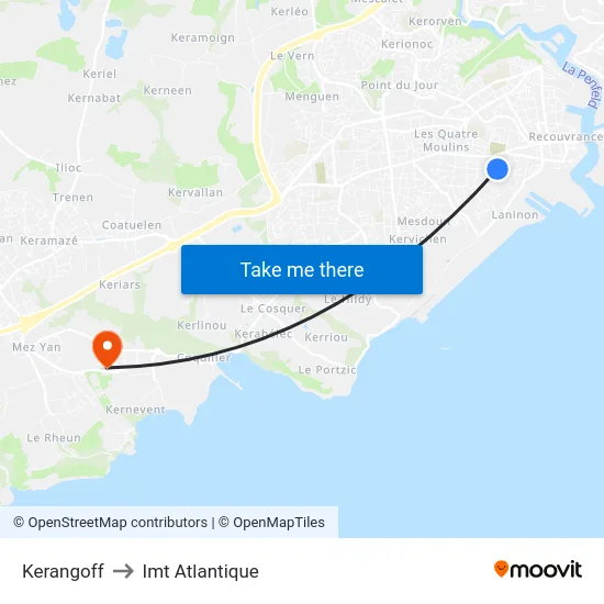 Kerangoff to Imt Atlantique map