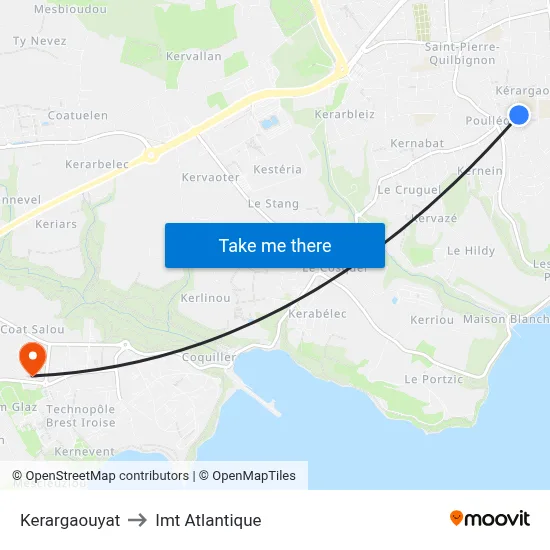 Kerargaouyat to Imt Atlantique map