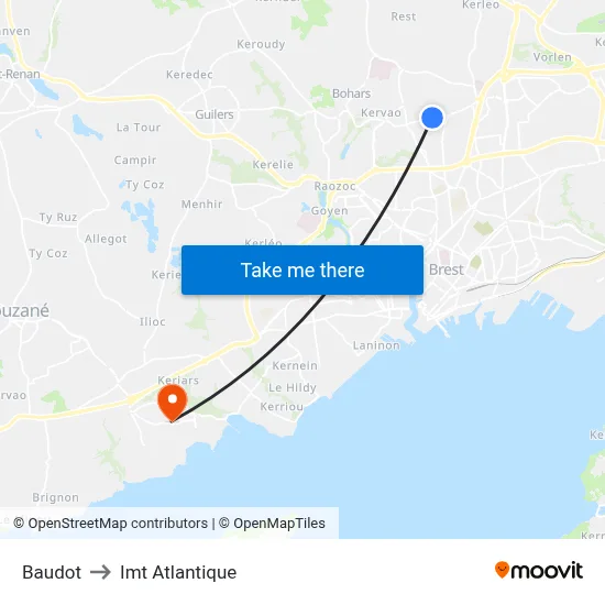 Baudot to Imt Atlantique map